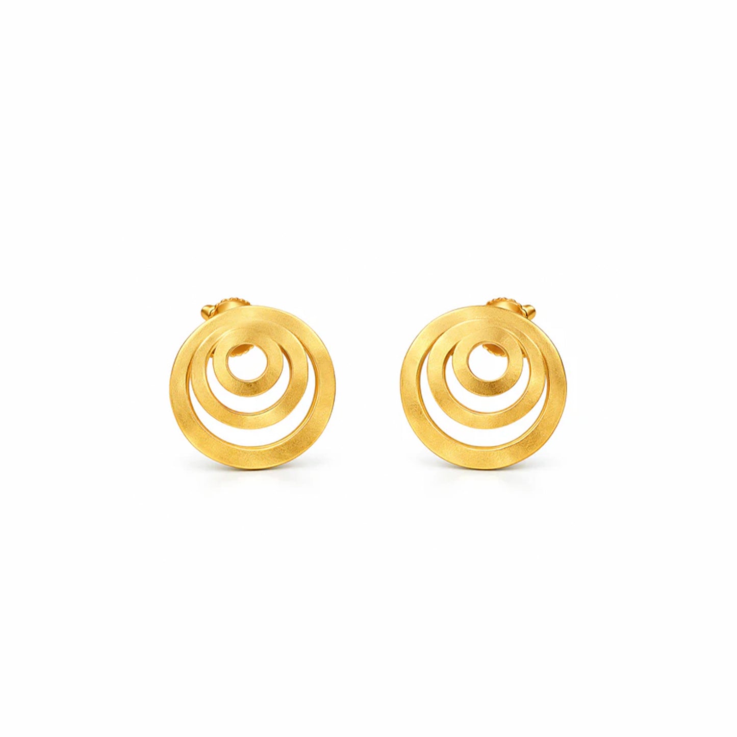 Celestia Spiral Studs – 18K Gold