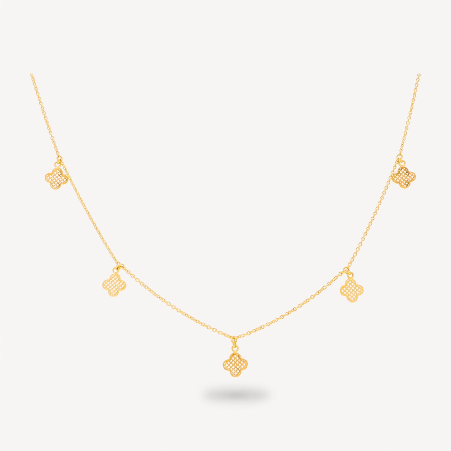 Clover Bloom Charm Necklace