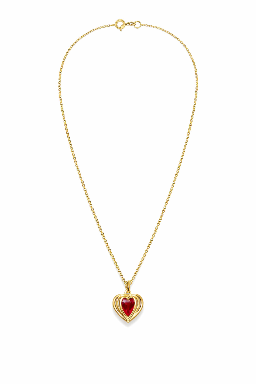 Heart Cage Pendant Chain