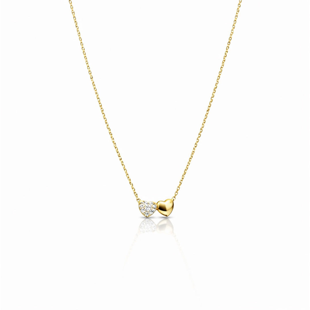 Dual Heart Pendant Necklace