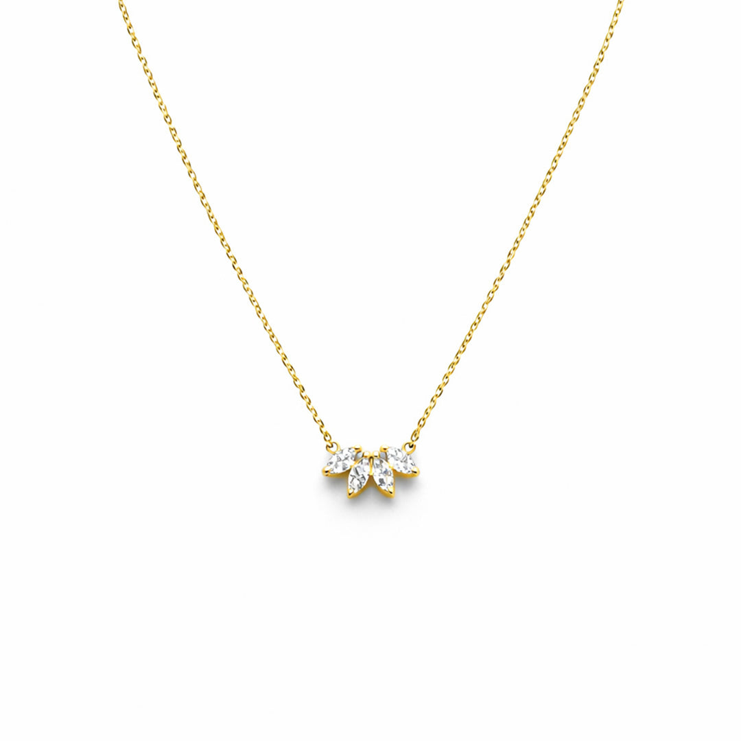 Floral Grace Marquise Chain
