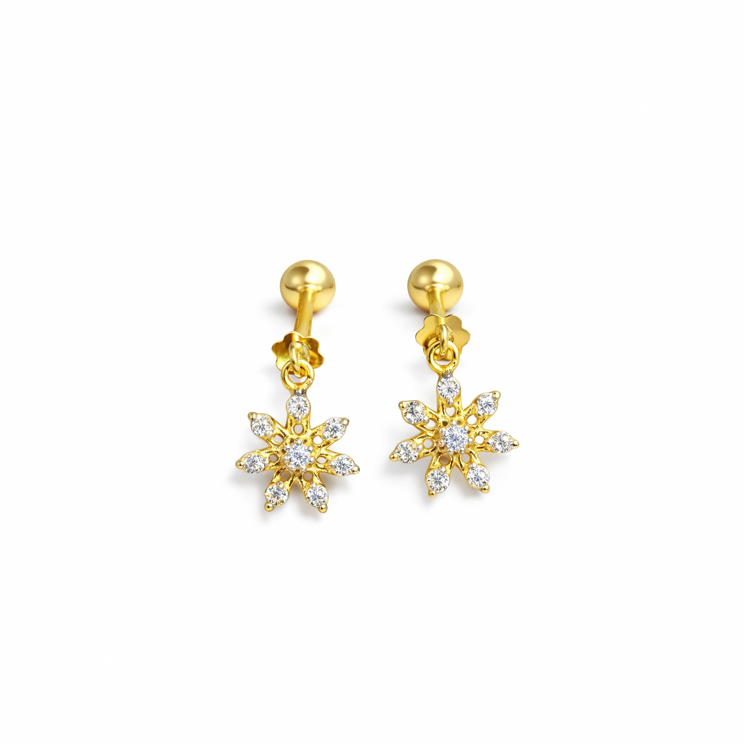 Gold Frost Diamond Studs