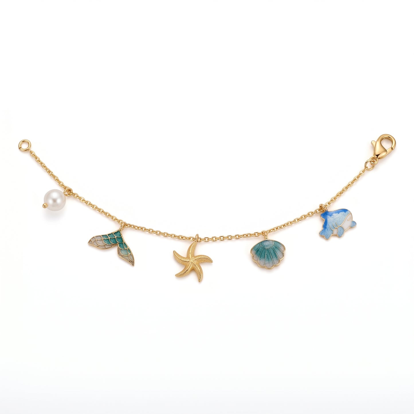 Ocean Whispers Charm Bracelet