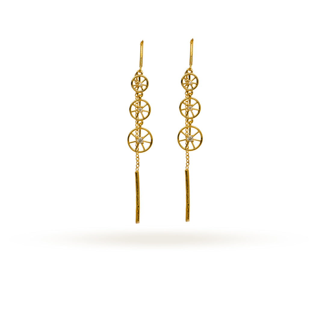 Orbit Link Gold Studs