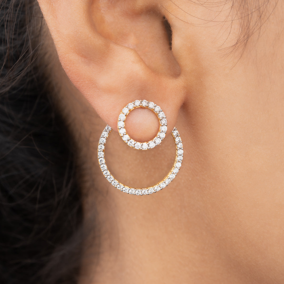 Radiant Duo Circle Studs