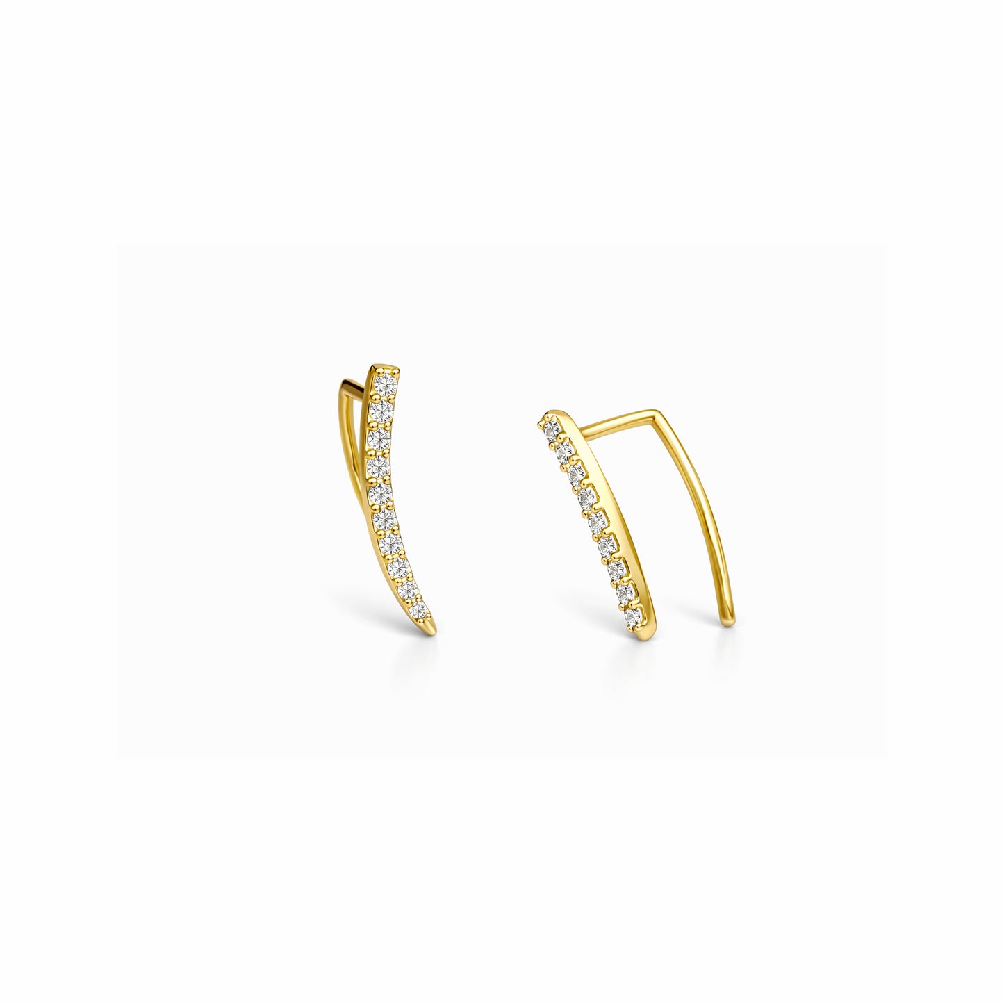 Classic Arc Gold Earrings
