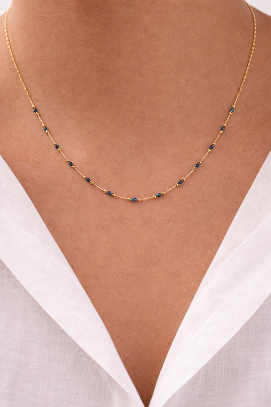 Alternating Bead Gold Chain