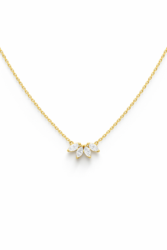 Floral Grace Marquise Chain