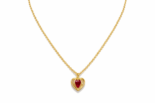 Heart Cage Pendant Chain