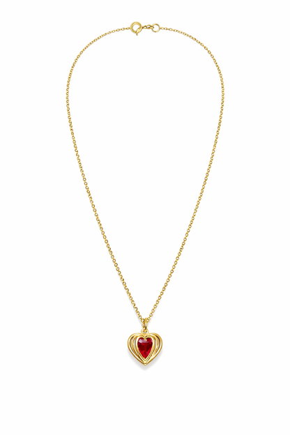 Heart Cage Pendant Chain