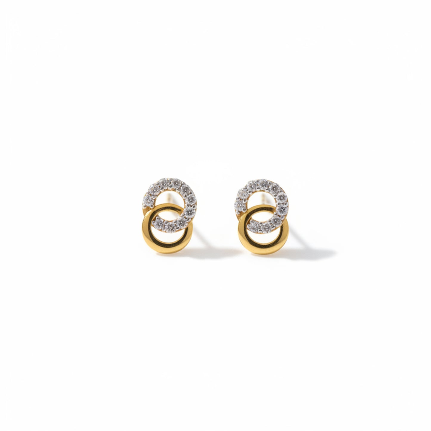 Dual Loop Gold Studs