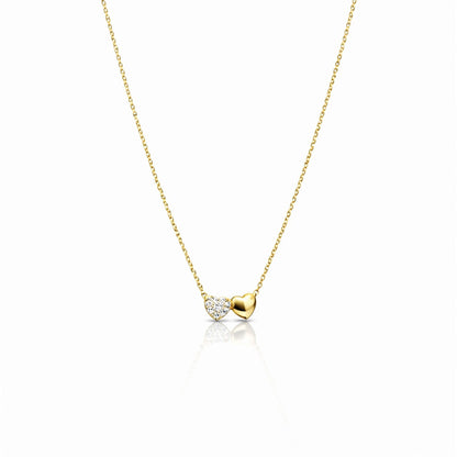 Dual Heart Pendant Necklace