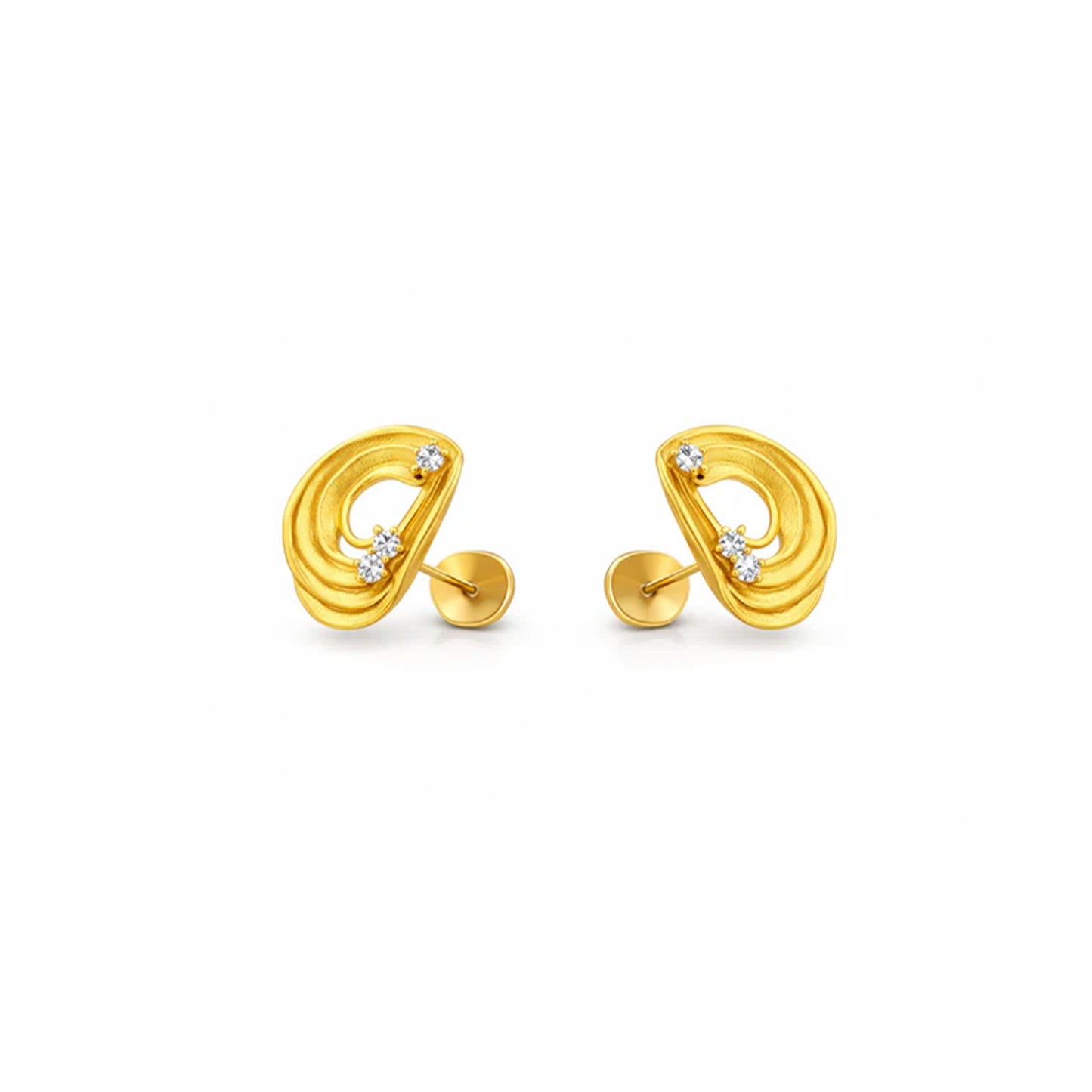 Elegant Oval Stud Earrings