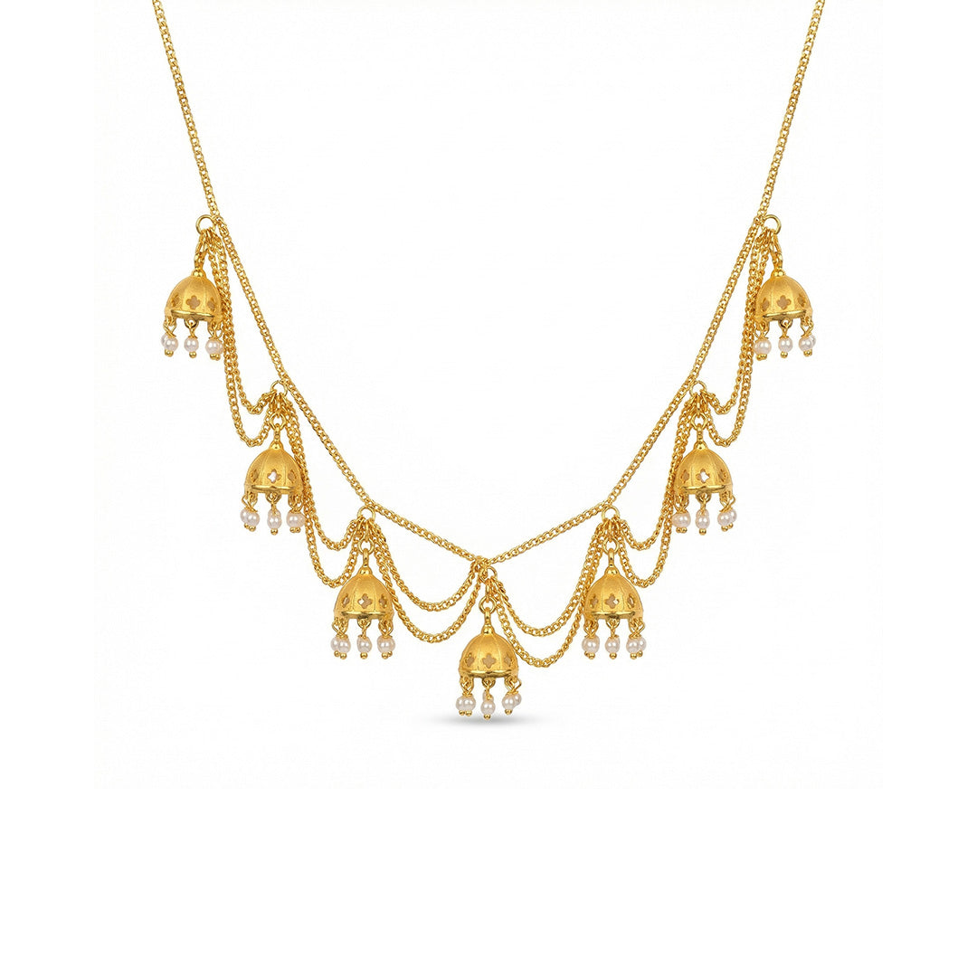 Zariya Charm Drape Necklace
