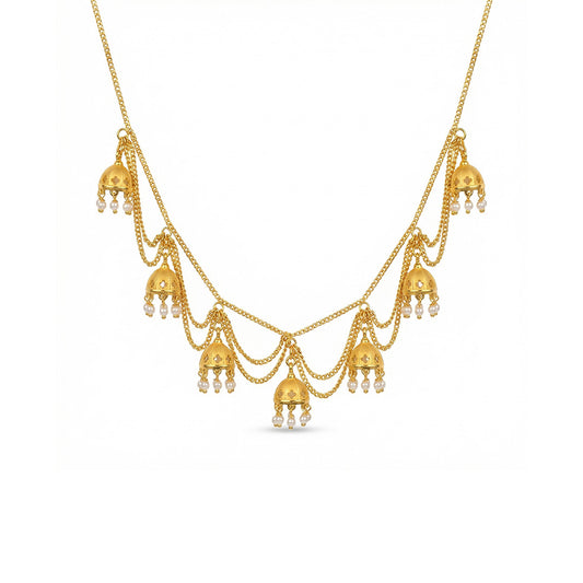 Zariya Charm Drape Necklace