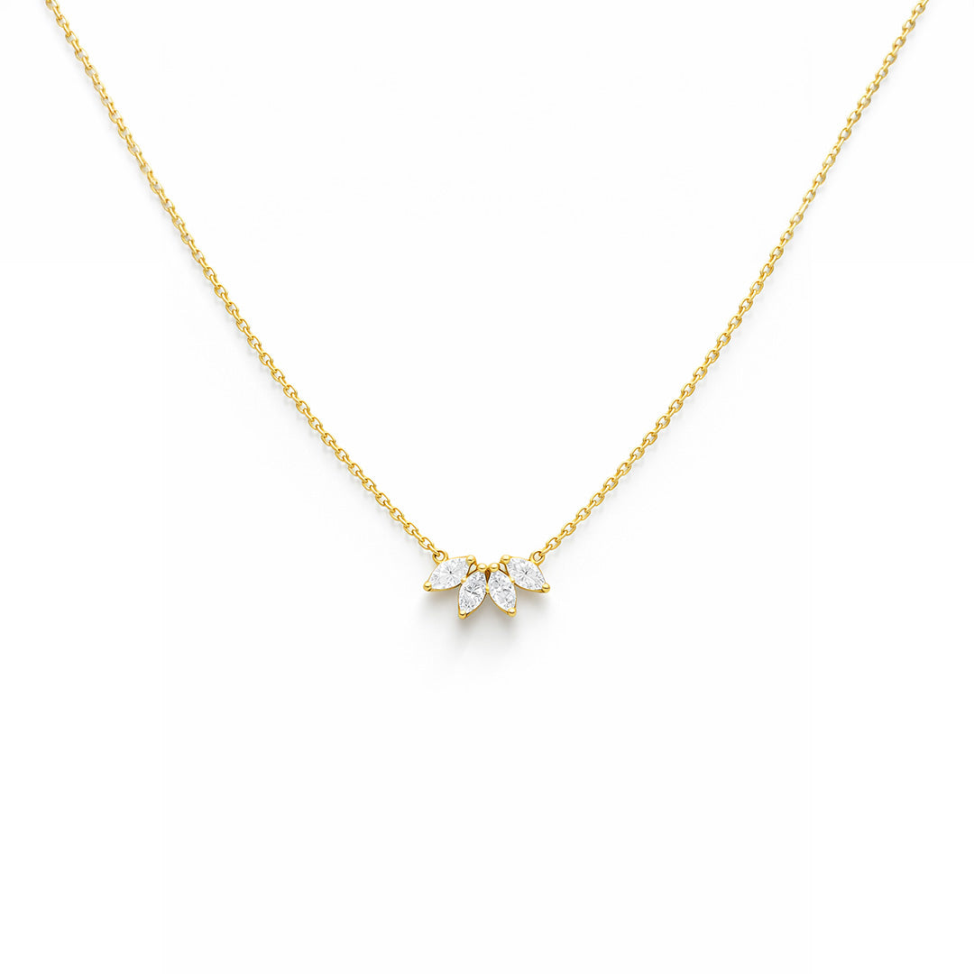 Floral Grace Marquise Chain