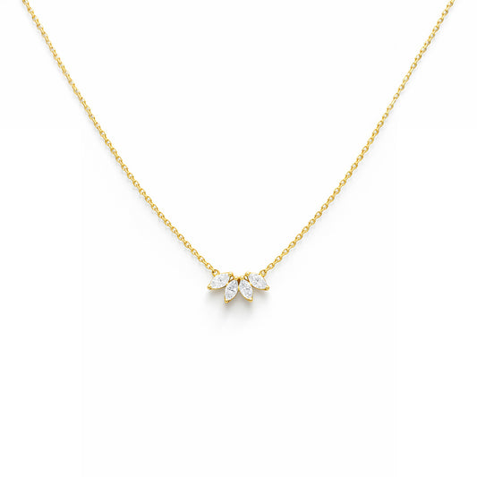 Floral Grace Marquise Chain