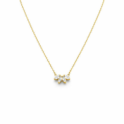Floral Grace Marquise Chain