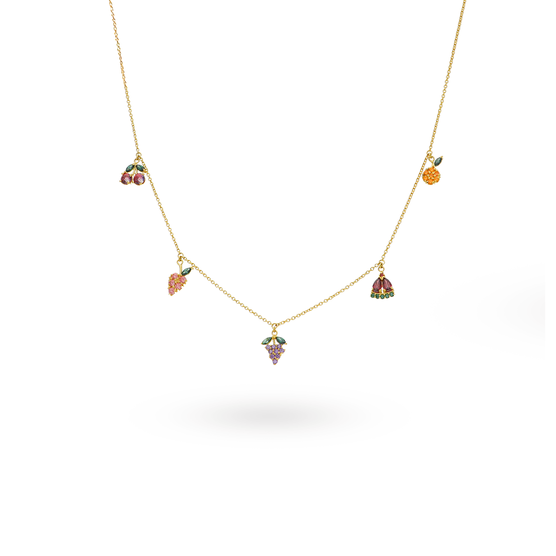Fruit Sparkle Charm Necklace