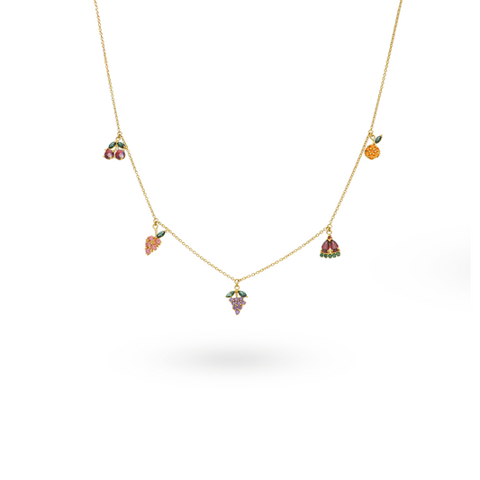 Fruit Sparkle Charm Necklace
