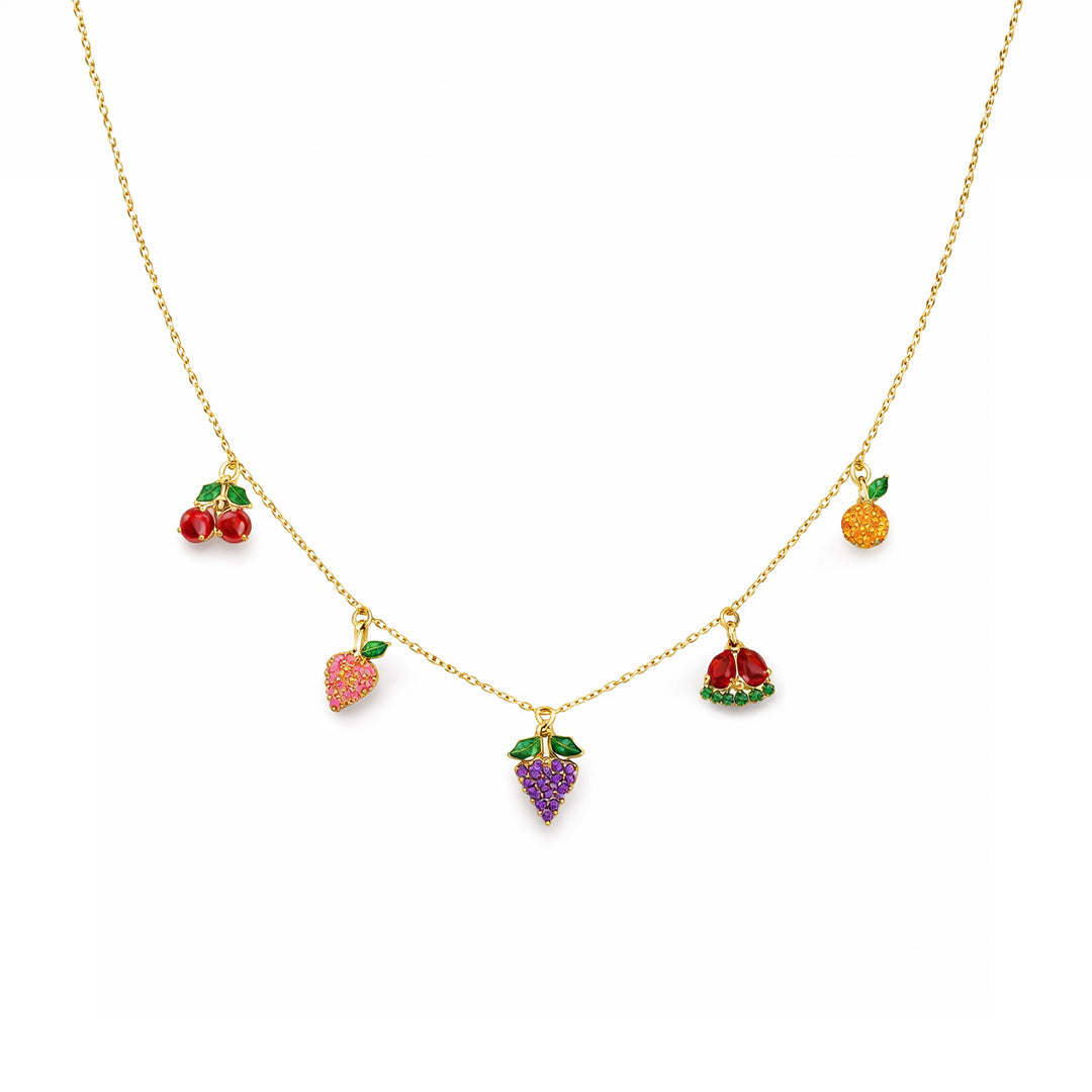 Fruit Sparkle Charm Necklace
