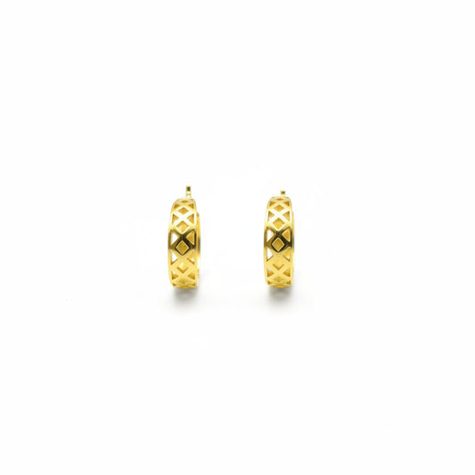 Geometrical Gold Studs