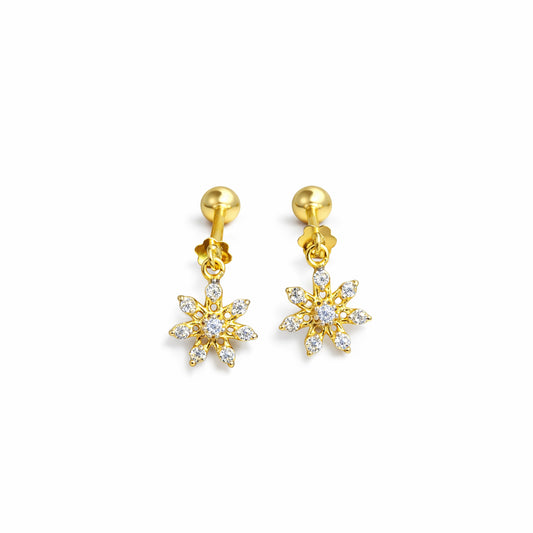 Gold Frost Diamond Studs