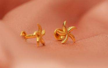 Golden Bloom Studs