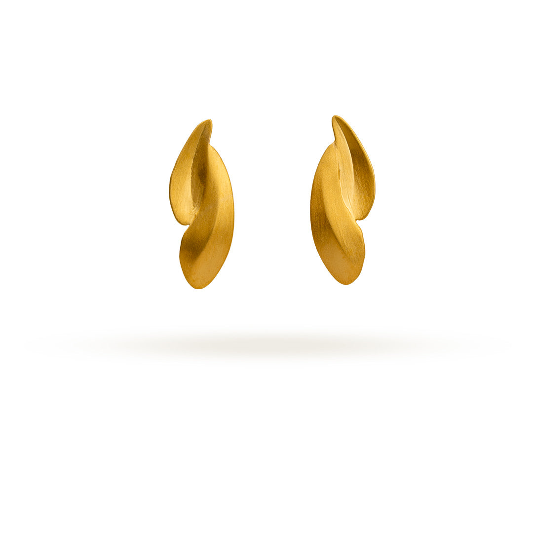Golden Leaf Duo Studs