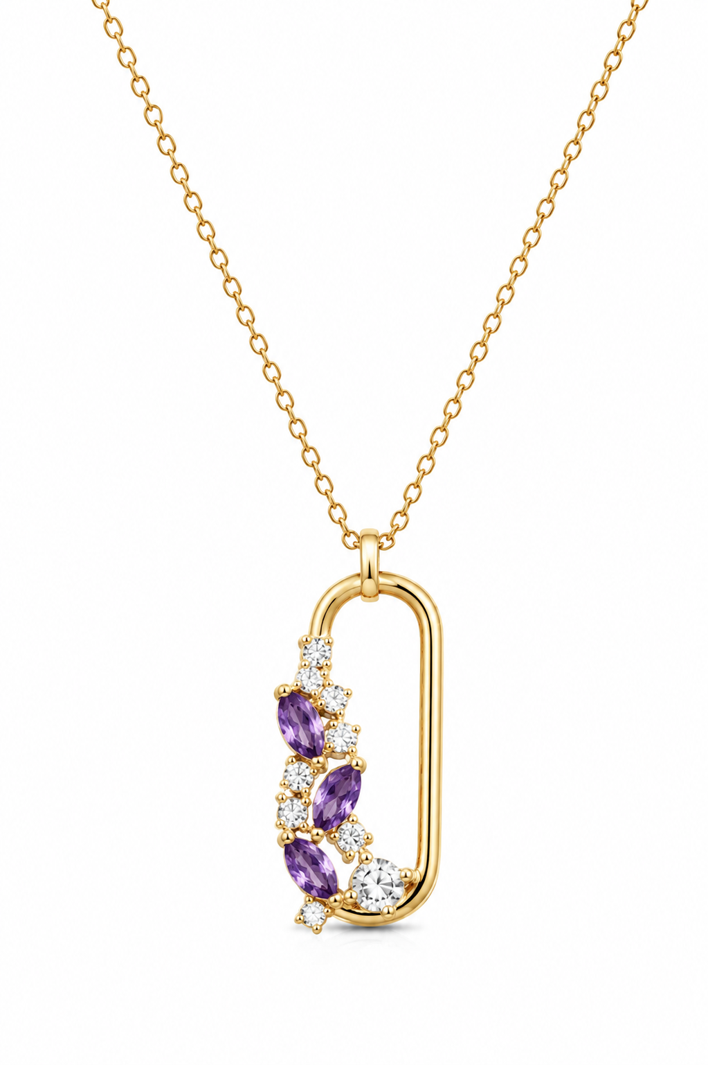 Halo Floral Veil Necklace