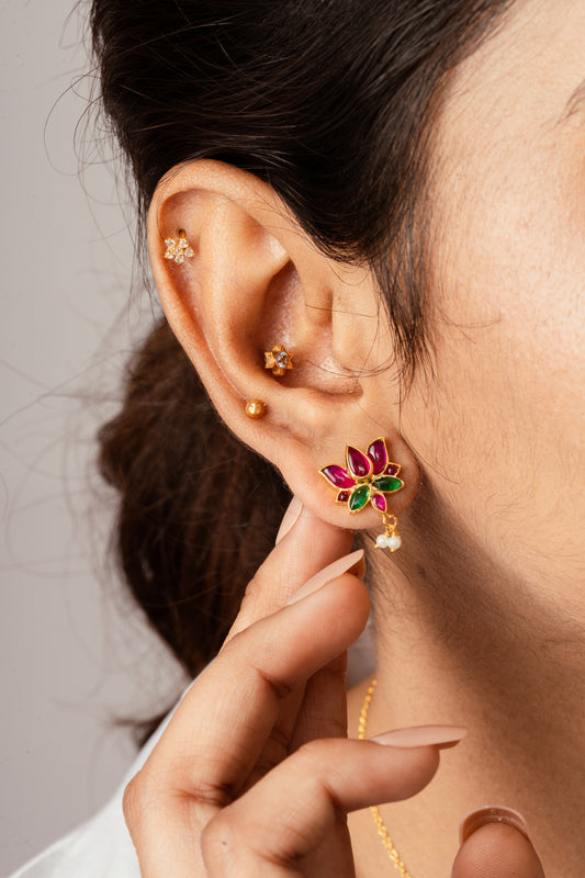 Lotus Gleam Studs