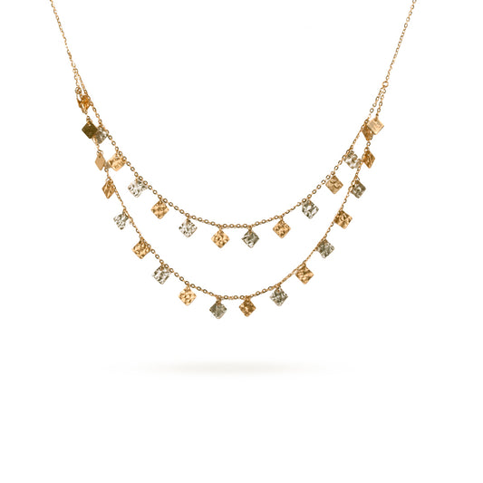 Layered Charm Gold Necklace