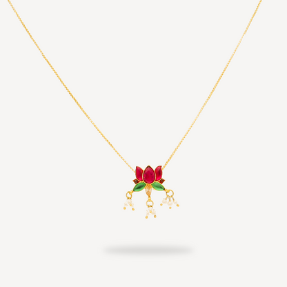 Lotus Statement Necklace