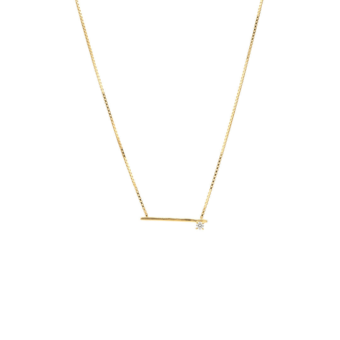 Minimal Bar Pendant Necklace