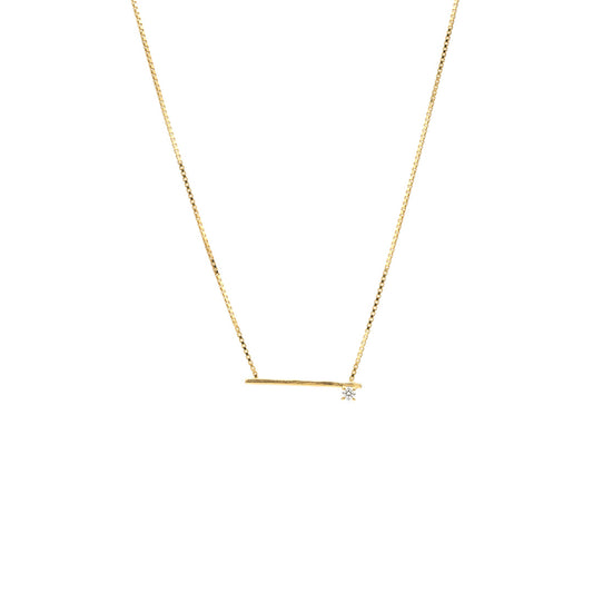 Minimal Bar Pendant Necklace