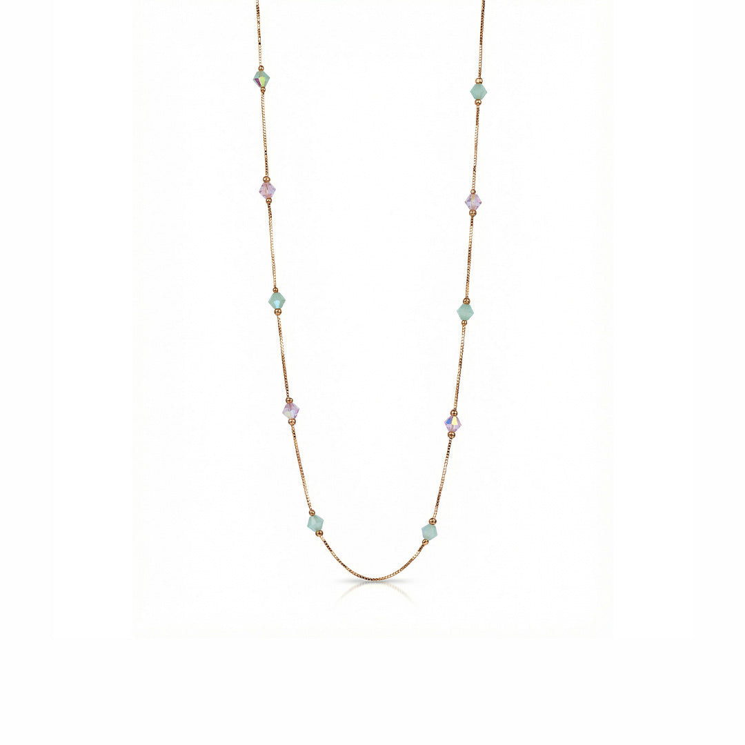 Multicolour Beaded Gold Necklace