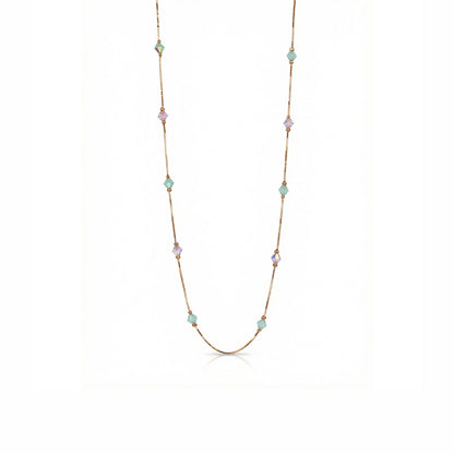Multicolour Beaded Gold Necklace