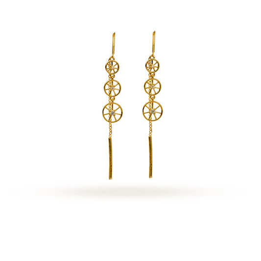 Orbit Link Gold Studs