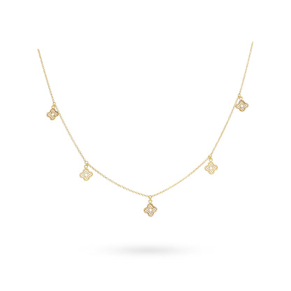 Petal Prism Charm Necklace