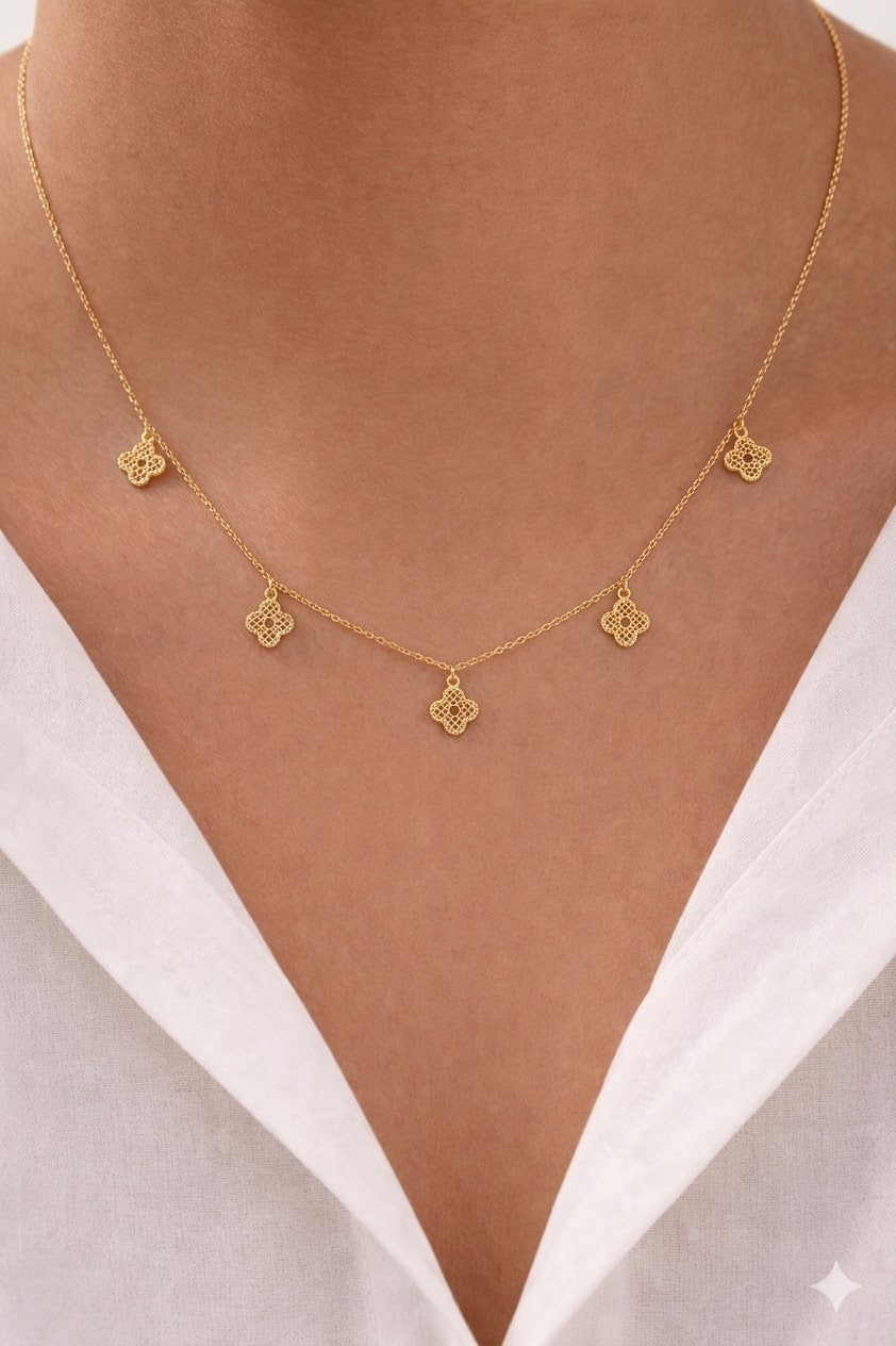 Petal Prism Charm Necklace