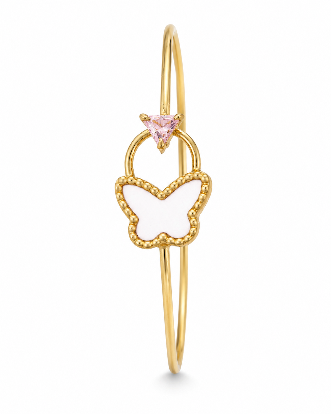 Rosé Flutter Gold Bangle