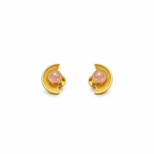 RoséGlow Gold Studs