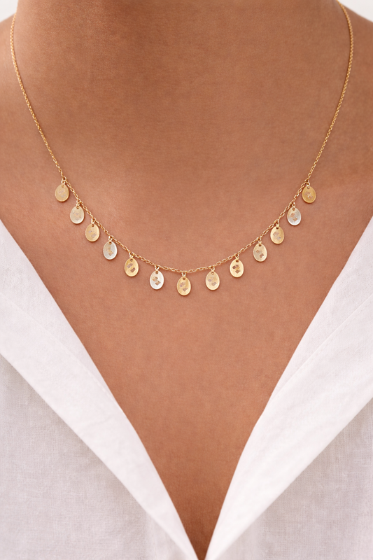 Sitaara Coin Charm Necklace