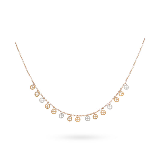 Swarna Coin Cascade Charm Necklace