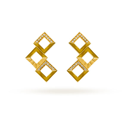 Twin Square Harmony Studs