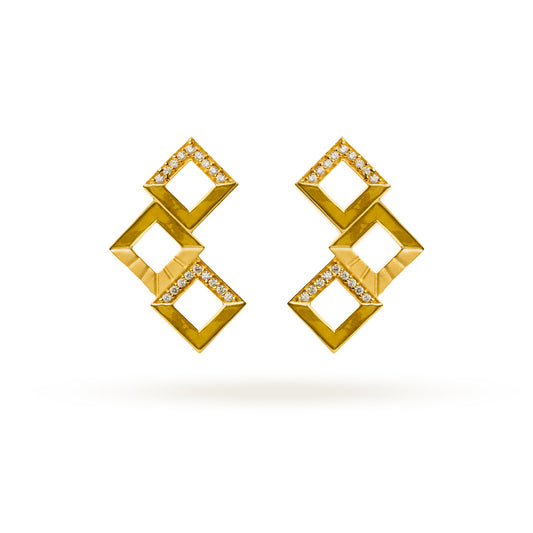 Twin Square Harmony Studs